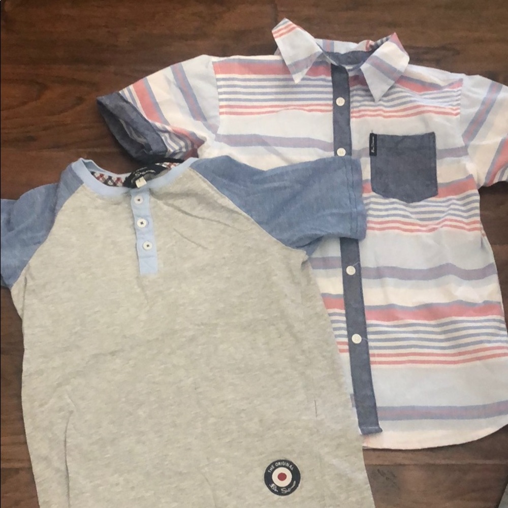 Kids button up shirt and T-shirt